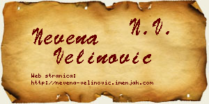 Nevena Velinović vizit kartica
